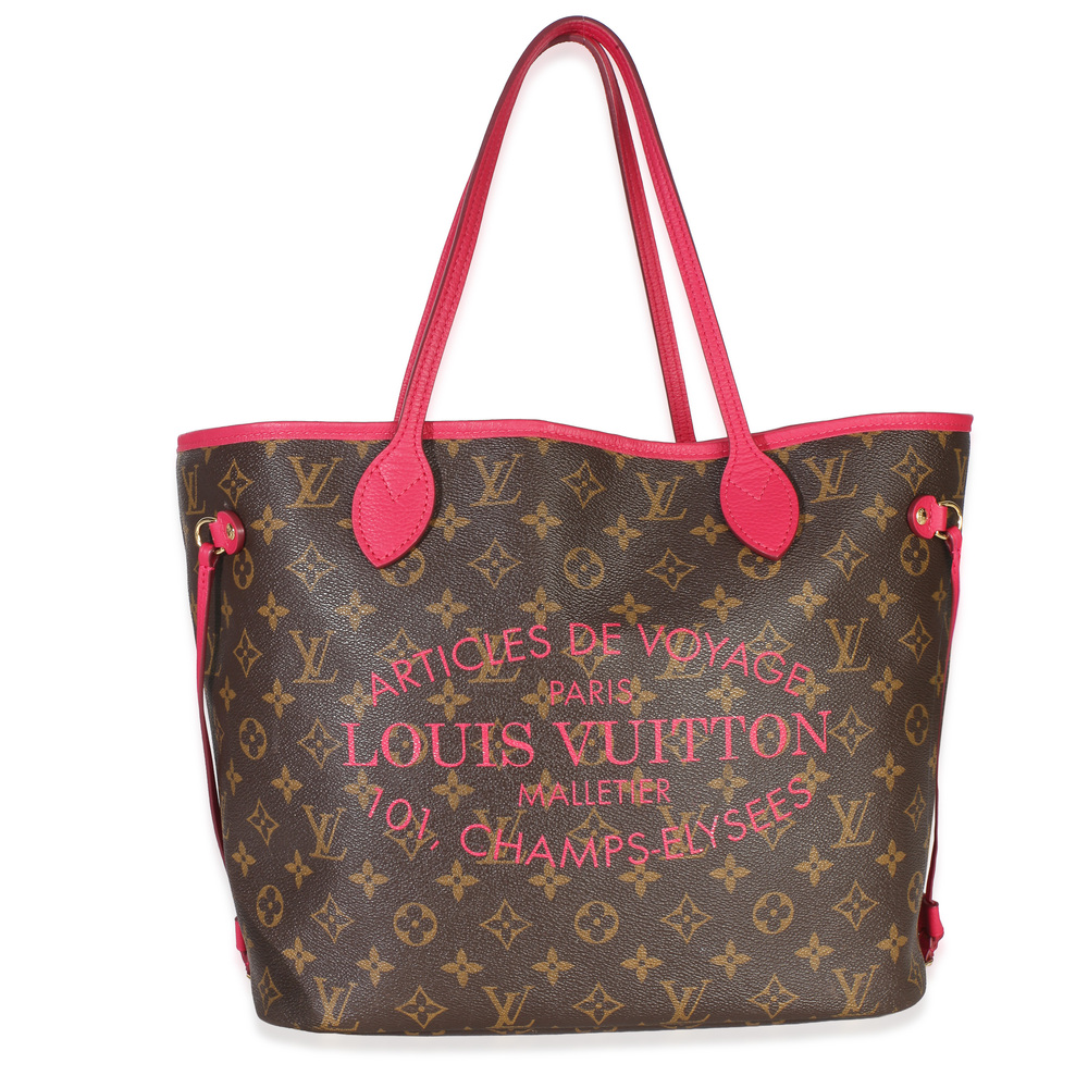Louis Vuitton Rose Indien Monogram Articles de Voyage Ikat Neverfull MM
